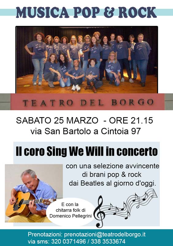 Sing we will Teatro del Borgo